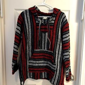 Delmex Imports Baja Hoodie Size‎ M Black and Red
